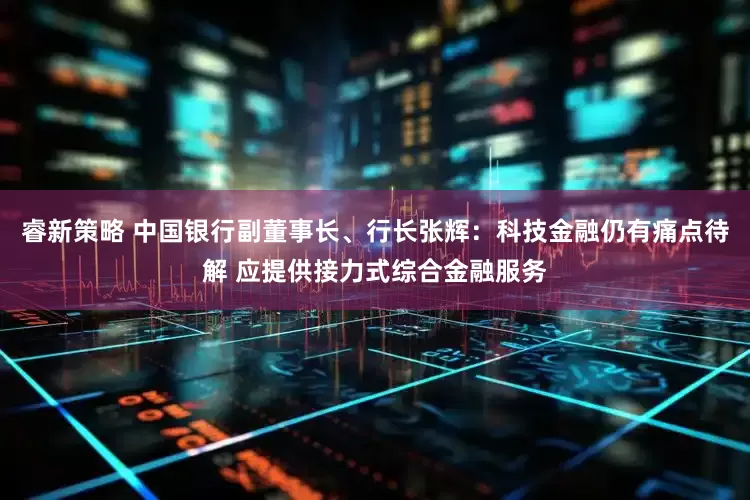 睿新策略 中国银行副董事长、行长张辉：科技金融仍有痛点待解 应提供接力式综合金融服务